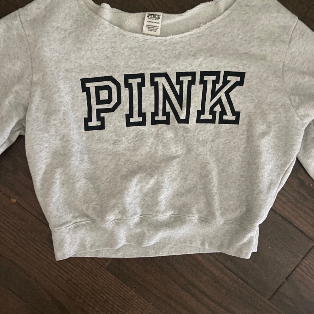 Grey crew neck